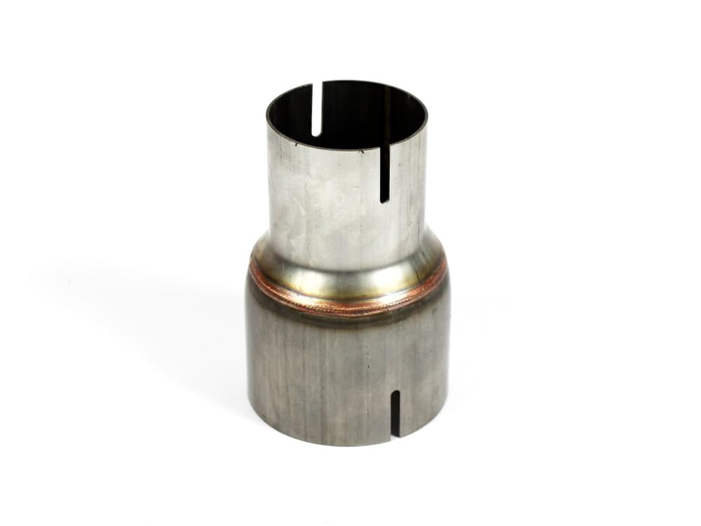Réducteur en acier - Raccord réducteur universel - 63,5 mm à 55 mm / 76 mm à 63,5 mm / 76 mm à 55 mm - Réducteur d'échappement LLK (76 mm à 55 mm)