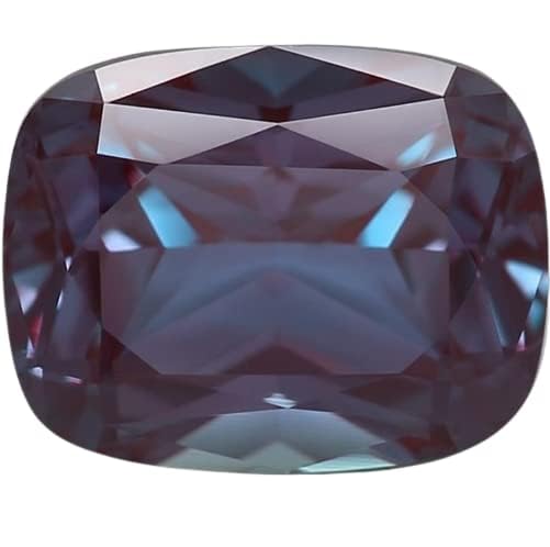 Alexandrite pierre précieuse de 4,25 ratti taillée en coussin pour bague