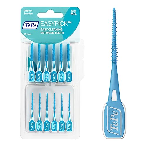TePe EasyPick Dental Stick M/L / 1 x 36 Stück inklusive praktischem Taschenetui / Für eine einfache, tägliche Anwendung zwischendurch und unterwegs