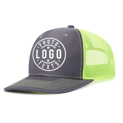 Custom Baseball Hat for Men Women Customized Caps Design Your Own Logo Text Image Personalized Trucker Hats for Sport Gifts Light Green Hats