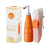 Hello Bidet Bottle | Bidet portatile da 400ml | Spruzzino per Igiene intima, viaggi, pulizia postpartum, bambini | Custodia lavabile inclusa | Comodo da trasportare