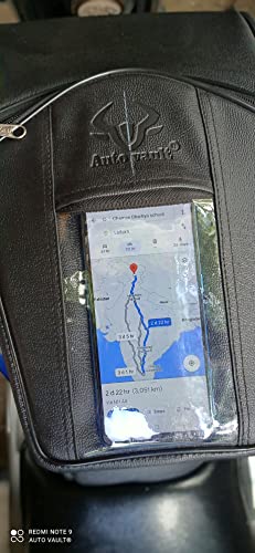 Image of Auto vault Premium Petrol Tank Cover for TVS Apache RTR 4v 200 160 with Transparent MAP View Model