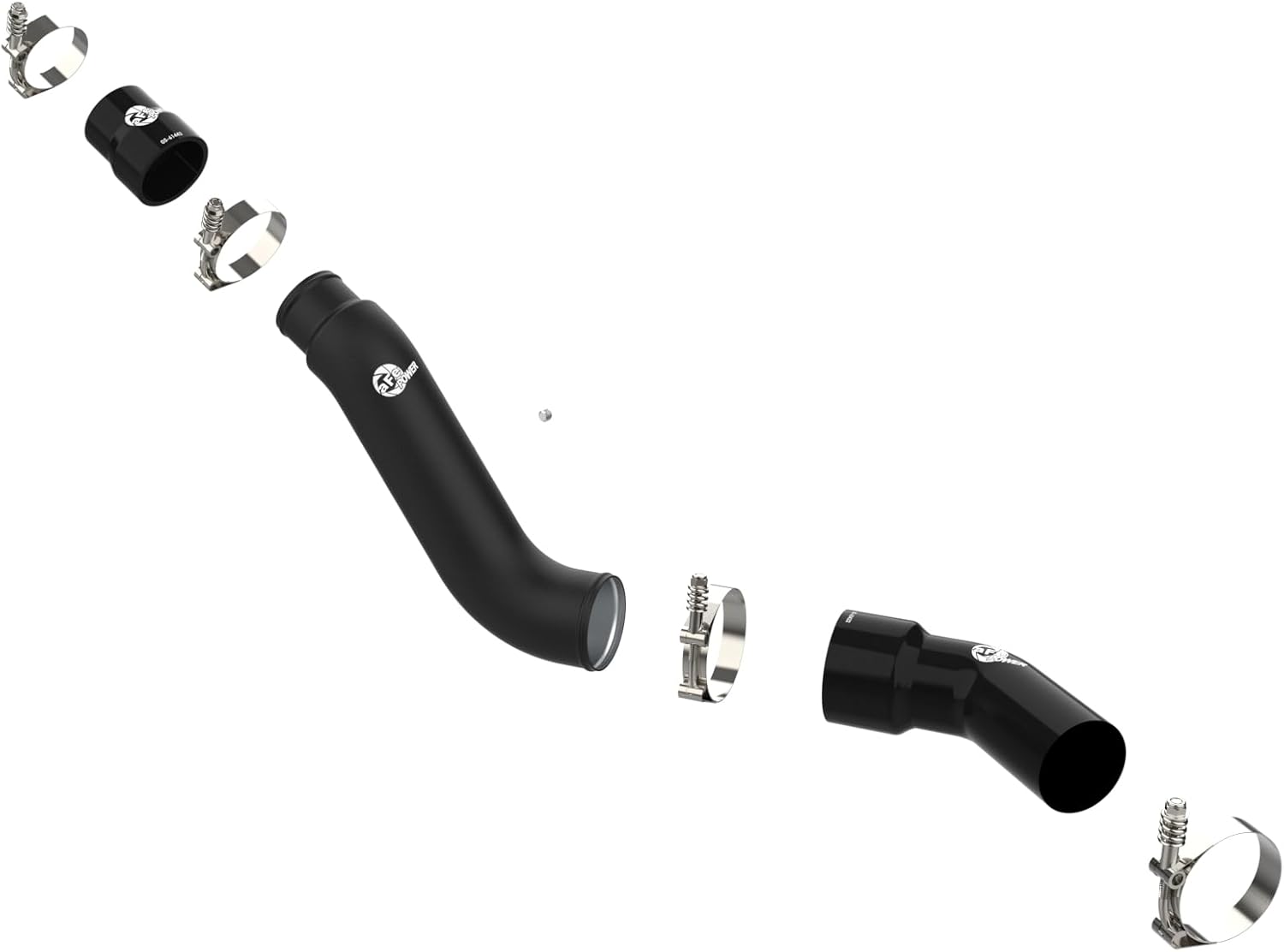 aFe POWER BladeRunner 3 IN Aluminum Hot Charge Pipe Black - #46-20498-B