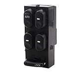 NewYall 10433029 Front Left Driver side Master Power Window Lock Switch With Auto Function Replaces GM 19244641