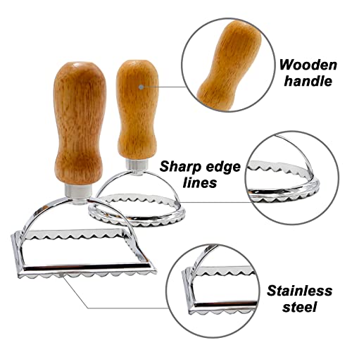 6Pcs Ravioli Mould Stainless Steel Ravioli Cutter Ravioli Stamp For Tortellini, Ravioli, Dumplings, Pierogi, Cookies, Pasta, Wide Noodles, Noodles #TOP2