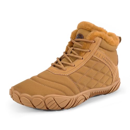 Image of Snow Boots for Women Winter Warm Fuzzy Non Slip Ankle Boots