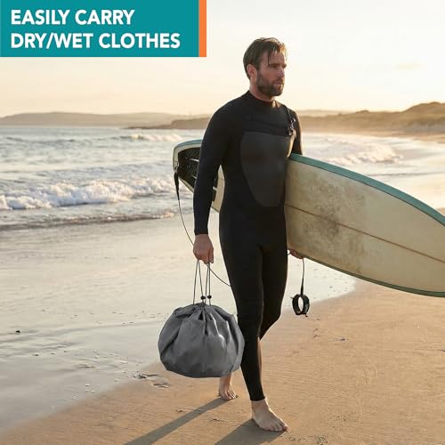 SUN CUBE Alfombra para cambiarse de traje de neopreno impermeable, bolsa seca para surf, 30", antipérdidas miniatura 6