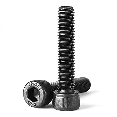 Vis à tête hexagonale M6 16mm noire pour serrage métrique à clé Allen lot de 50