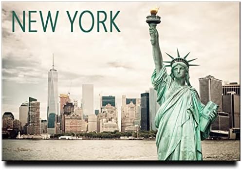 New York Fridge Magnet Statue of Liberty Travel Souvenir Manhattan image 3