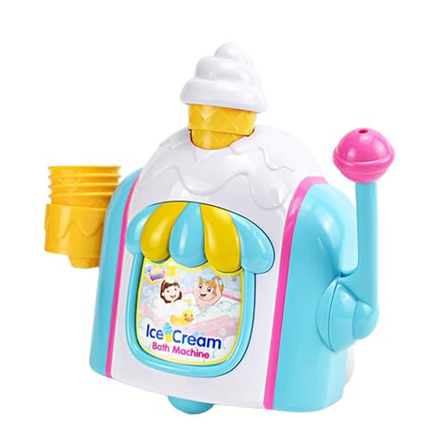 Jouet de bain amusant avec machine à bulles crème glacée et cônes