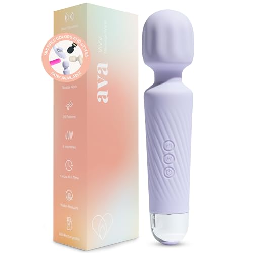 Ava Vibrator for Women – 4 Hour Battery Life | Water Resistant Body Safe Silicone | Clitoral Vibrators Sex Toy with 20 Patterns & 8 Speeds – Clit Stimulator Adult Sex Toys – Discreet Gift