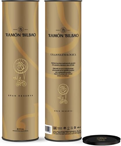 Ramón Bilbao - Vino Tinto Gran Reserva - D.O. Rioja - Estuche de Regalo - Botella 750 ml - Vino Oficial de la Selección Española de Fútbol