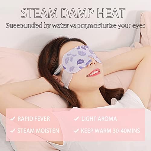 Heated Eye Mask,10Pairs Steam Eye Mask,Heated Eye Mask for Dry Eyes,Warm Eye Compress,Eye Care Steam Warm Eye Mask,for Relaxation & Eye Strain,Fatigue Disposable Moist Hot Compress Eye Patch(Lavender)