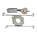 WAC Lighting HR-LED211E-40-BN Mini LEDme 1" Round Miniature Recessed Downlight 4000K Cool White in Brushed Nickel, 1" Non-Adjustable