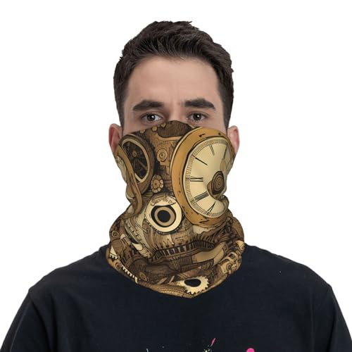 Pañuelo Balaclava Vintage Steampunk con Ruedas de Engranaje para Mujer y Hombre, para Motociclismo, Ciclismo, Esquí y Fiesta miniatura 2