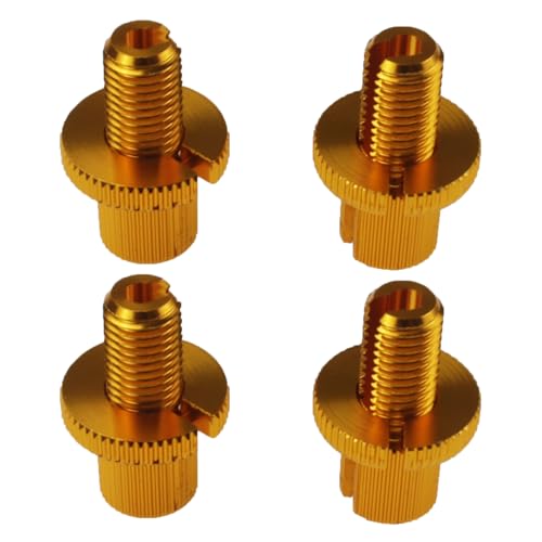 Nihfien 4 PCS M10 Clutch Brake Cable Adjuster Screw,Universal Brake Clutch Cable Line Adjuster Screw Adjusting Nut Bolt with Slotted 10MM for Motorcycle Motorbike Moped Scooter Dirt Bike-Golden