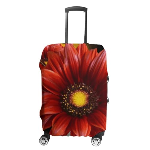Travel Luggage Protector Cover Waterproof Wheeled Travel Red Sunflower Suitcase Covers Case For 19-32 Inch Luggage