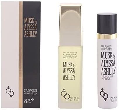 Alyssa Ashley Musk Gift Set 100ml EDT + 100ml Perfumed Deodorant Spray