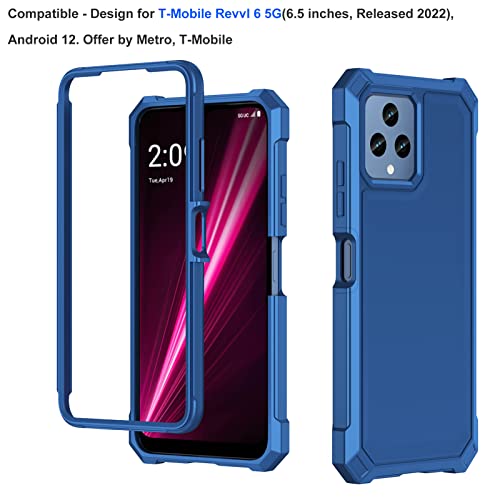 Ailiber for T-Mobile Revvl 6/6X 5G Case, Dual Layer, Screen Protector-Blue by Ailiber - Used condition - Image 2