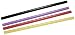 Produktbild Fackelmann 54810 200 Jumbotrinkhalme mit Streifen, 15 cm, Purple/Black/Red/Yellow