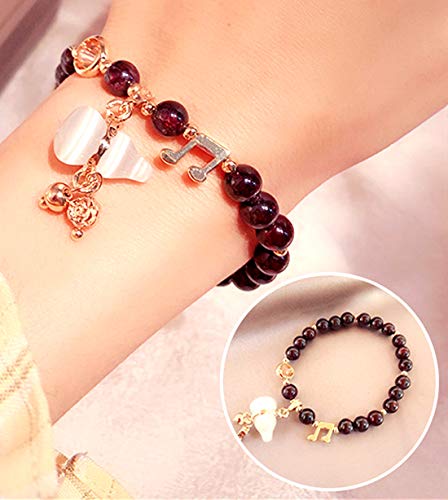 Feng Shui Handmade Chinese Wu Lou/Hu Lou Bracelet for Health and Protection (dark red)2