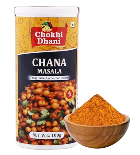Image of Chokhi Dhani Chana Masala 100g | Chole Masala Powder | Pindi Chole Spice Mix | Authentic North Indian Chickpea Curry Masala | Dhaba Style Gravy Masala | No Artificial Colours