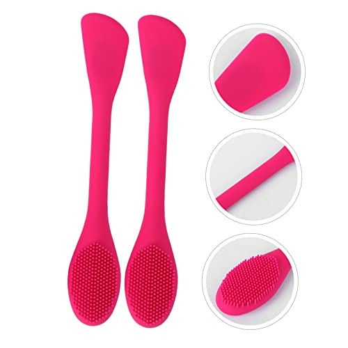 FRCOLOR 2 Pçs Escova De Limpeza De Silicone Escova De Limpeza Facial De Silicone Escova De Maquiagem