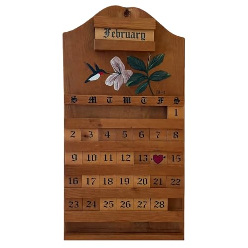 Calendario de pared de madera reciclable de alta calidad para oficina