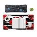 Red Lips Kiss Desk Mat Non-Slip Laptop Writing Pad Large Keyboard Mousepad with Rubber Base 23.6