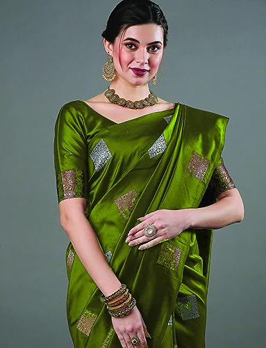 Image of Flosive Woven Kanjivaram Silk Saree With Border