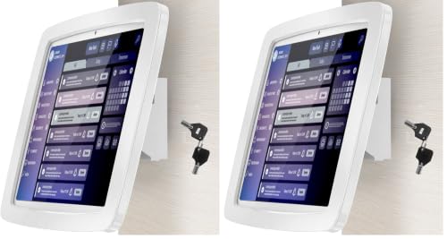 Image of Tablet Wall Mount Lockable Tiltable Anti Theft Security - Compatible with 10.9 inch iPad 10th, Pro 11 inch 1 2 3 4, Air 4 5, Air 11''(M2 /M3 /M4), iPad 11 inch(A16) - BSW102WA (Pack of 2)