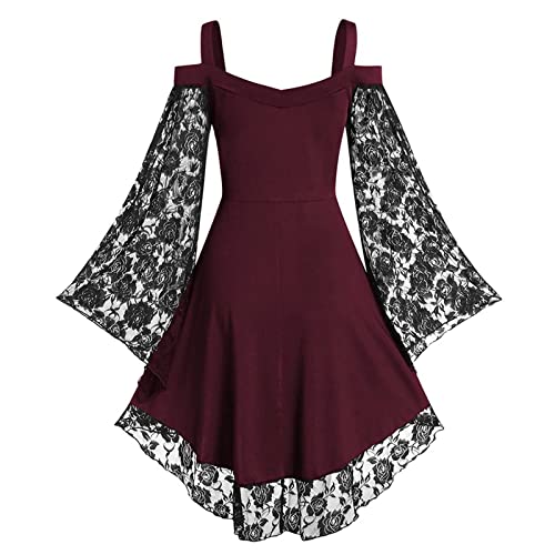 OIOLOYJM Witch Costume Women Sexy Plus Size Renaissance Vampire Gothic Halloween Costumes Woman 2025 Clothes Dresses