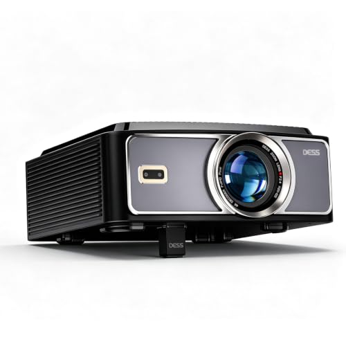 Image of DESS Projector with Built-in Google TV,1080P, 2200 ANSI, Electric Stand