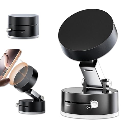 Younice Supporto Magnetico Per Telefono Aspirazione Sottovuoto, Supporto Magnetico Per Aspirazione, Supporto Per Telefono Magnetico Pieghevole A Doppi