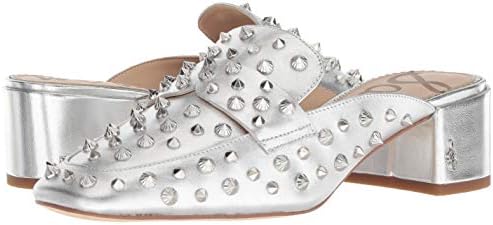 Sam Edelman Women's Agustus Mule, Soft Silver/Metallic Leather, 7 M US Review | Image 6