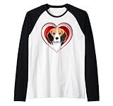 Photo Gallery beagle heart cute puppy dog lover mamma o proprietaria maglia con maniche raglan Photo Gallery beagle heart cute puppy dog lover mamma o proprietaria maglia con maniche raglan