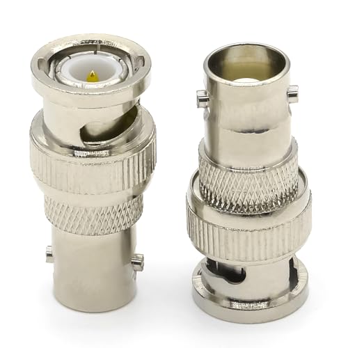 Adaptador BNC Macho a Hembra 4 Piezas miniatura 2