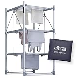 Alexander Graham | 3 Tier Heated Clothes Airer Dryer - with Built-in Energy Saving Timer - Easy Fold - Energy Efficent