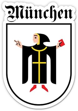 Munchen Munich Germany Vinyl Sticker Decal, 3 inch | Travel Souvenir for Water Bottle, Car, Laptop, Phone, Luggage