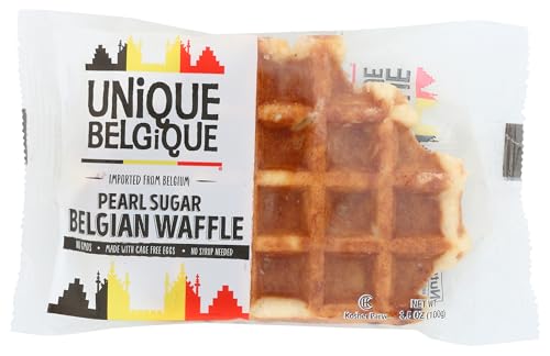 Authentic Imported Pearl Sugar Belgian Waffles (Traditional, [15x] 100g Waffles)