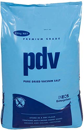 PDV SALT | 25KG BAGS | FOOD SALT/POND SALT | Salt for Food, Ponds, Koi, Water Softening | Food Grade (2 bags)