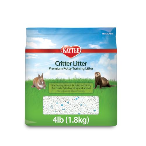 Image of Kaytee Premium Potty Training Critter Litter for Pet Ferrets, Rabbits & Other Small Animals, 4 lb (Pack of 12)