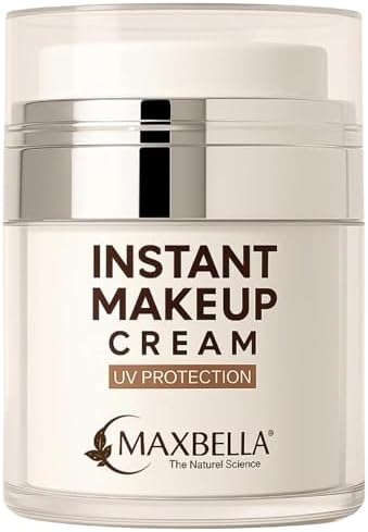 Instant Makeup & Spot Coverage Cream | 3-in-1 Primer, Highlighter & Moisturizer | Niacinamide Enriched | Waterproof, Long-Lasting, UV Protection | 45g (LightLumi)