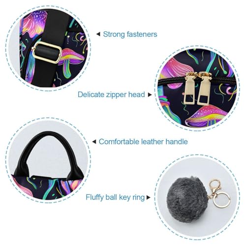 Mochila antirrobo mujer ideal para viajar con estilo y pompón casual 6