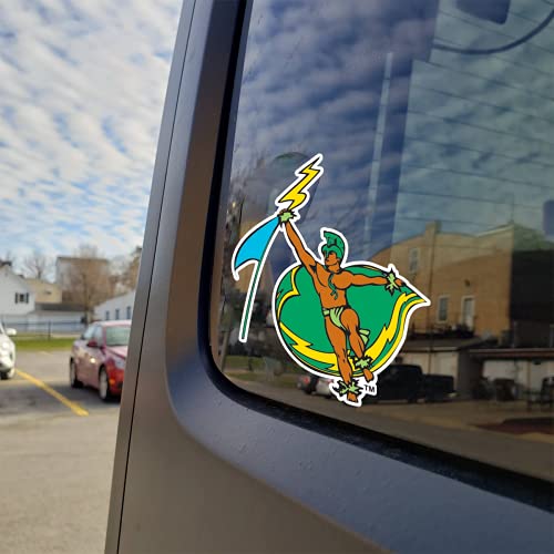 Image of University of Hawaii Rainbow Warriors Vintage Warrior Logo Weatherproof Vinyl Sticker Car Decal from Nudge Printing