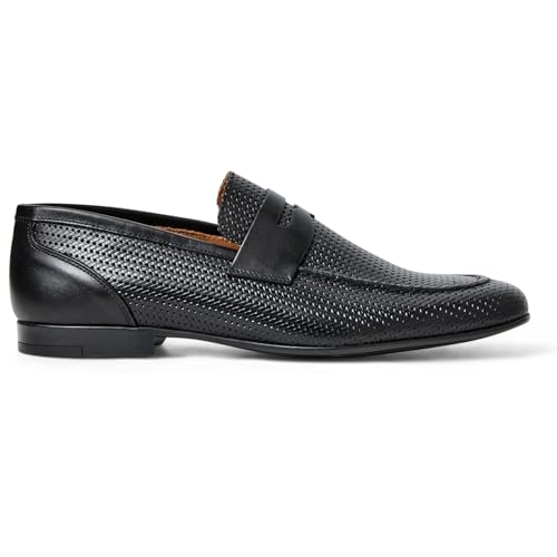 Bruno Magli Men's Lastra Woven Italian Double-Stitch Leather Shoes2