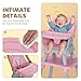 TODEFULL Baby High Chair, 8 in 1 Convertible Highchairs for Babies and Toddlers, Children Dining Booster Seat/Kids Building Block Table for Girls Boys, Baby Seat with Removable Tray, Pink