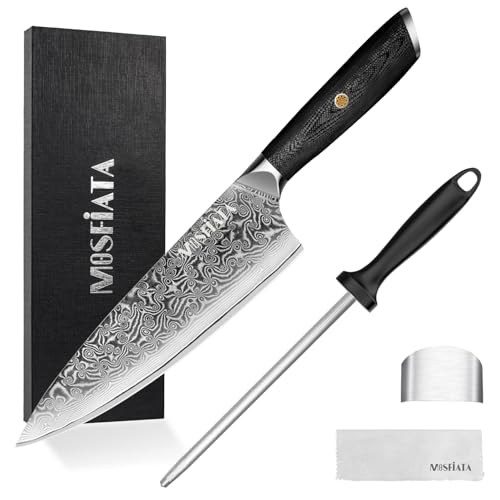 MOSFiATA Damascus Chef Knife 8"