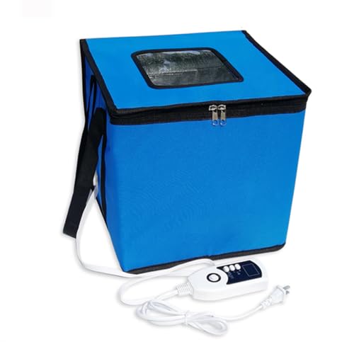 Boîte à pain avec chauffage, sac de fermentation pliable, pot de démarrage réutilisable pour pâte aigre – Kit d'outils de fabrication du pain avec contrôle de la température pour pain, yaourt, natto,