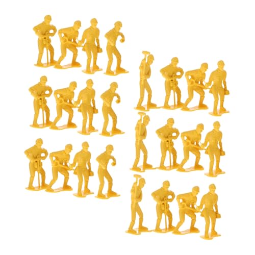 Figurines miniatures ouvrier Mipcase pour animer les circuits de train en bois